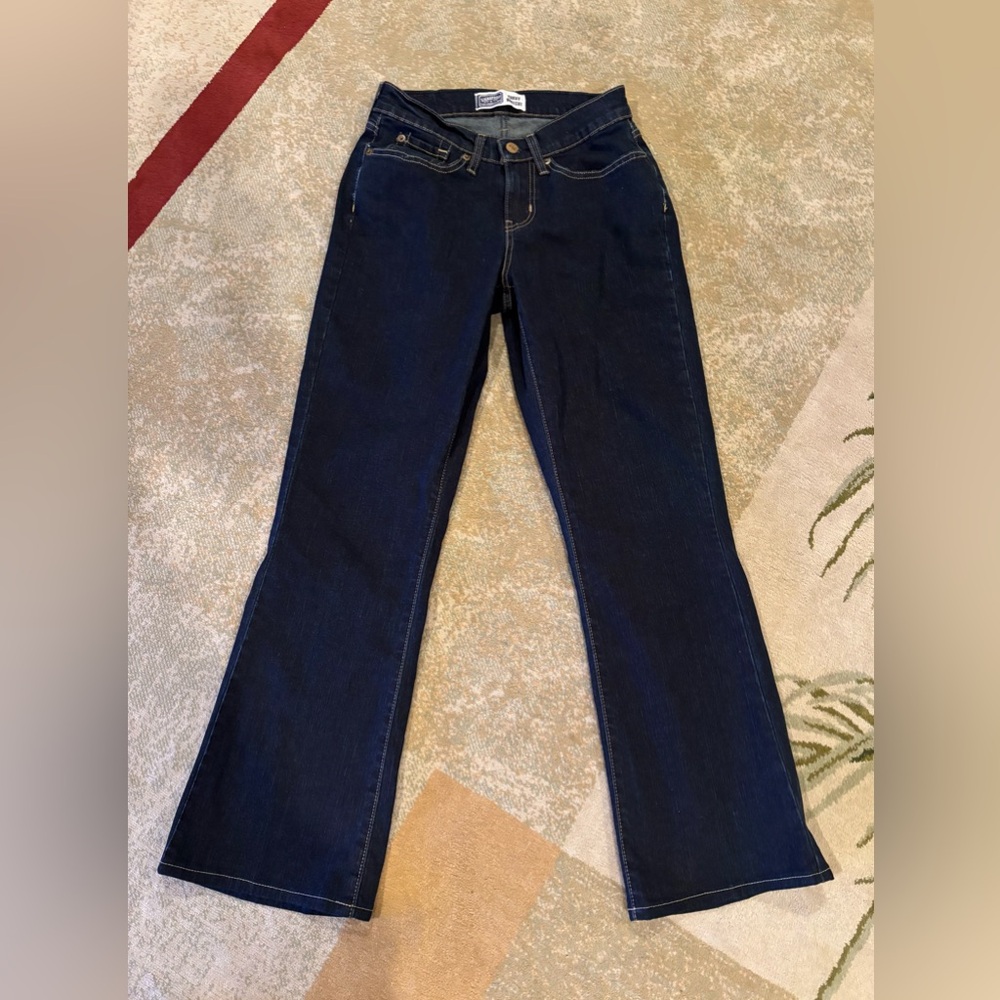Levi’s Signature Curvy Bootcut Jeans Womens 4M Dark Wash Stretch Denim
